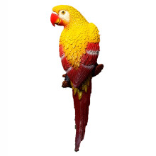 Sculpture de perroquet suspendue – Décoration aviaire d'intérieur/extérieur pour arbres de jardin, terrasses ou maison – Pièce décorative