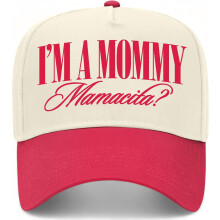 Šiltovka I'm A Mommy Mamacita Vintage Trucker, prémiová baseballová šiltovka Nic Huda s vtipným citátom a zapínaním na zapínanie pre mužov