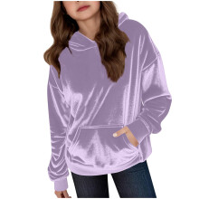 Geansaí Bog Muinchille Fada le Hoodie Grafach do Chailíní agus do Bhuachaillí le Hoodie Gleoite do Pháistí