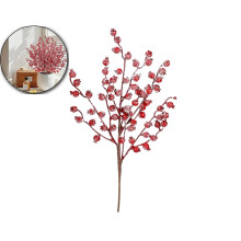 Künstliche Beerenstiele, künstliche rote Beeren, 40 cm große Beeren für Weihnachtsbaumschmuck, Bastelarbeiten, Hochzeiten