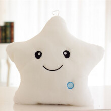 Estrella de cinco puntas luminosa y colorida, suave y de peluche, un lindo juguete para niños, ideal como regalo de Navidad.