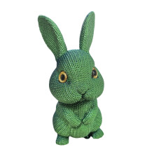 Gestricktes Kaninchen-Plüschtier, weiches Stofftier, dekoratives Kaninchen