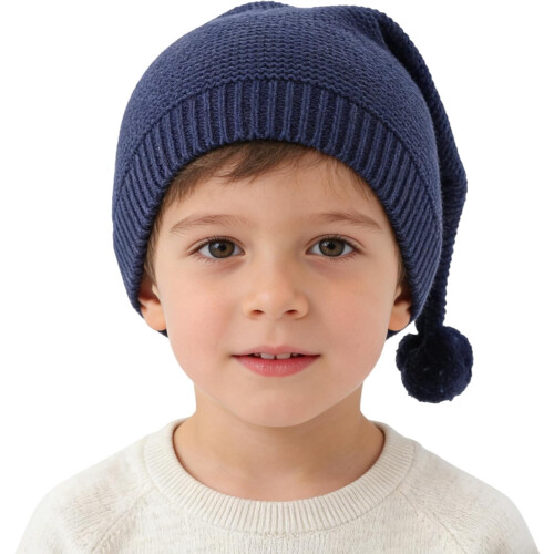 Χειμερινό καπέλο για νήπια, ζεστό βαμβακερό πλεκτό καπέλο κρανίου, σκουφάκι για
