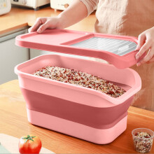 Ilmatiivis koiranruokasäilytyslaatikko kokoontaitettava pyörillä 12-15kg