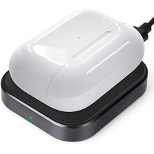 FU1999AirPods Pro trådlös laddare – kompatibel med AirPods Pro1/2, AirPods2/3/4 (ANC), svart