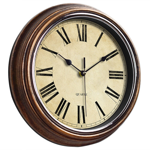 Ρολόι τοίχου Nordic Vintage, 30,5 εκ., με αθόρυβη κίνηση