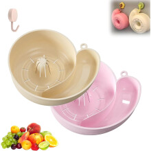 Panier égouttoir automatique Snail, bassine rotative pour laver les fruits et légumes avec passoire – Accessoire de cuisine portable compatible