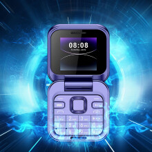Celular Flip 2G Desbloqueado 2024i16mini para Idosos – Tela de 1,44", Dual SIM, Botões Grandes, Tipo-C, Bandas GSM, Compatível com AT&T e T-Mobile