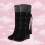 Botas altas pretas de borracha, quentes e antiderrapantes (1 par) 1