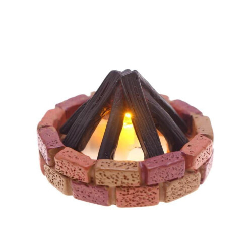 Mini bålpynt Mursteinsrød 5,5x3,5 cm