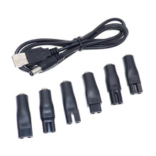 Netzstecker 5,5 x 2,1 mm Stecker auf C8-Buchse Adapter Verlängerungskabel für Rasierer Haaranschlusskabel