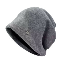 Wintermuts van gebreide stof met winddichte afwerking, geborduurde letters, gevoerd met warme fleece voor bescherming tegen de kou, voor mannen en