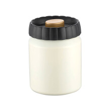 Pote de café em aço inoxidável 304, prático e com vedação a vácuo, para organização da cozinha.