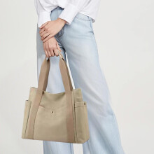 Plátenná taška Tote21,65x15,35x5,51 palca, priestranná cestovná taška cez rameno, nosič na notebook, knihy, do práce a na nákupy