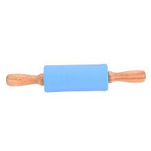 Ofertas por menos de $5: "Rodillo de madera con mangos de silicona | Utensilio de repostería apto para niños, ideal para la cocina, el comedor y la