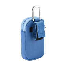 MP3/MP4 Storage Bag Travel Carrying Case Music Player Pouch with Carabiner Anti-Drops and Dustproof Protective Cover
