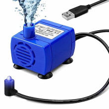 Upgraded Auto Power Off Pet Water Fountain Pump DR-DC160, compatible with Cat/Dog Drinking Fountains