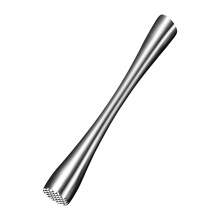 Machacador de hielo de acero inoxidable para uso doméstico y en restaurantes, mango ergonómico, 20 cm.