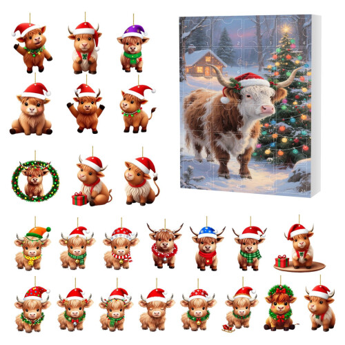 2D επίπεδο κουτί αεροσκαφών με ημερολόγιο Advent σειράς 24 τεμαχίων για αντίστροφη