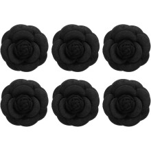 Broșă din material textil Camellia – Broșă cu flori artificiale pentru haine, păr, pălării, genți, decor de nuntă, cadou pentru femei și