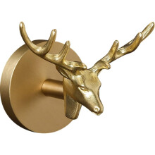 Crochets muraux en laiton WAYUTO, patères robustes de style vintage compatibles avec les murs métalliques – Patères décoratives pour sacs,