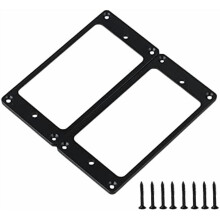 Plastiktykkelse 3 mm flad bund pickup ring pickup dækselramme til elektrisk guitar pakke med 2 stk. $$Music