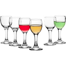 Coffret de 6 verres à liqueur premium – Verres à liqueur de 6 cl, gobelets de dégustation en cristal, design unique – Idéal pour les fêtes