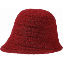 Gorro tipo cubo de punto liso informal para mujer, gorro de pescador cálido para otoño e invierno, elegante gorro cloche para mujer, gorro suave
