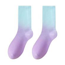 Trendy casual sokken met tie-dye patroon, halflang, ademend, katoenmix, comfortabele sokken voor dames en tienermeisjes, multipack, voor dagelijks