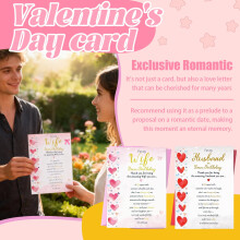 Cartões de Dia dos Namorados para Ele/Ela, Cartões de Dia dos Namorados para Marido/Esposa, Cartões de Feliz Aniversário para Casais com Envelope