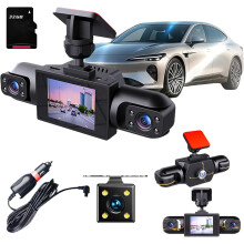 Averyard 4-kanaligt trådlöst dashcam-system – fram/bak/vänster/höger, mörkerseende, loopinspelning