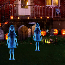Piquets de jardin zombies - Décorations d'Halloween extérieures en métal résistant au soleil pour des décors de jardin effrayants