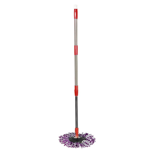 Λαβή αντικατάστασης Spin Mop, περιστρεφόμενη τηλεσκοπική ράβδος 360 με ενισχυμένο