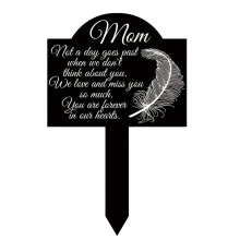 Acrylic Cemetery Mom Dad Memorial Grave Marker Cemetery Garden Stake for Tributes for Home or Garden
