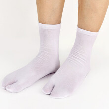 Chaussons-chaussettes Tabi japonais unisexes Ă orteils sĂ©parĂ©s, mi-mollet, confortables pour la maison, Ă porter Ă l'intĂ©rieur comme Ă