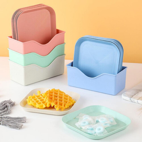 New Household Small Plates, Plastic Dining Tables, Garbage Plates Lot O4 2