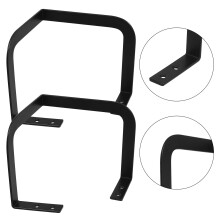 Black Iron Mattress Retainer Bar for Metal Beds Non- Gripper Support Bar Prevents Mattress Shifting