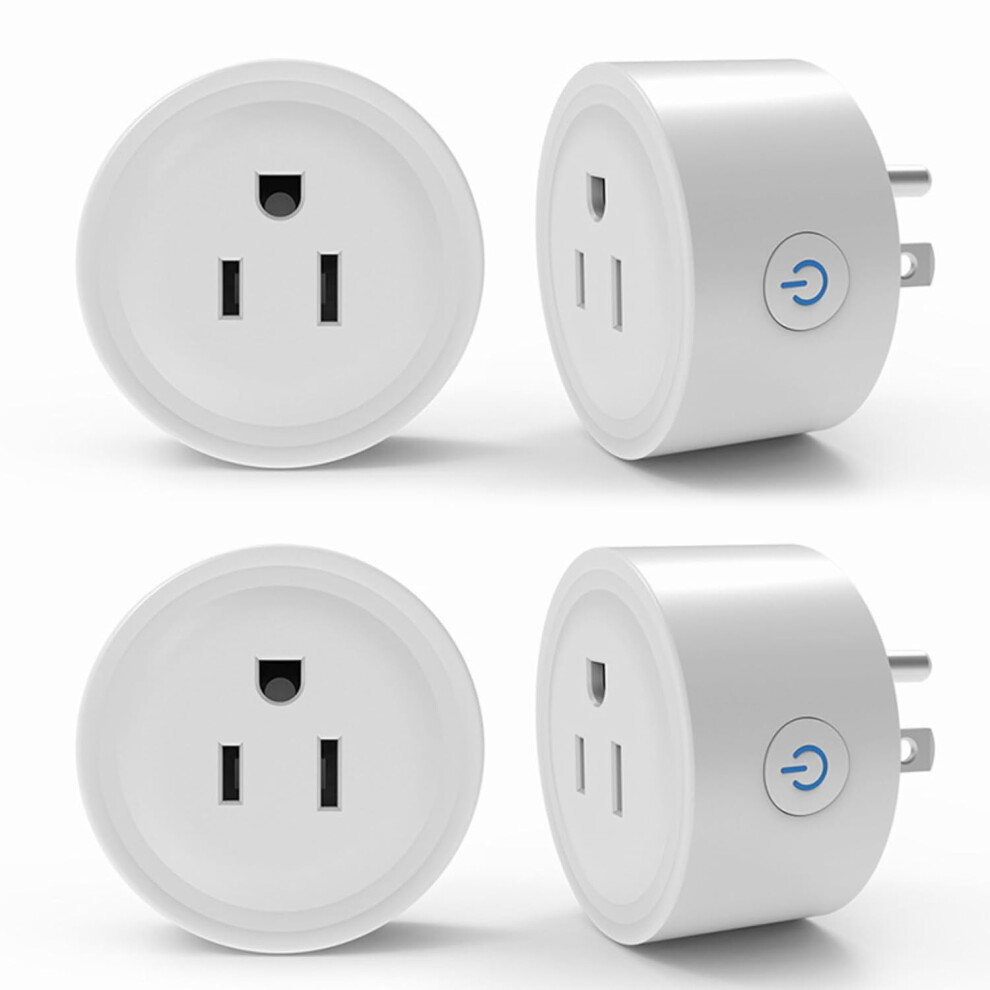 10A Wifi Smart Plug (4-Pack), Compatible With Alexa & Google Home, Voice/Remote Control, Timer & Scheduling, Works With Wifi Router Â No Hub 9405492926257