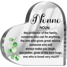 Plaque acrylique en eucalyptus – Panneau « Le protecteur de la famille », cadeau d'anniversaire pour grand-père/nonno offert par les