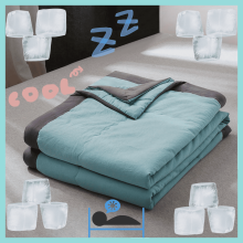 Kühlende Decke 78 x 55 Zoll, wärmeabsorbierende, leichte Decke für Menschen, die nachts schwitzen, Sommer- und Ganzjahresnutzung