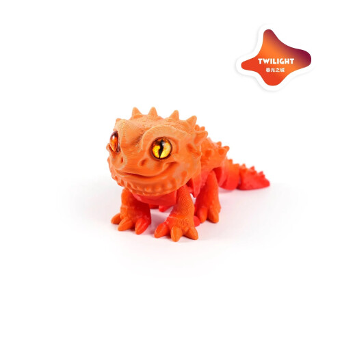 3D-utskriven manlejonödlefigur med rörliga leder