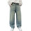 Τζιν φαρδύ για αγόρια, φαρδύ παντελόνι cargo denim με λάστιχο στη μέση, γαλάζιο, 6-7 ετών, 1