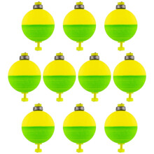Μικρά Bobber για Ψάρεμα, 10 Pack Snap-On Bobbers Ψαρέματος, EVA Foam Oval Shape Push Buoy, Είδη Ψαρέματος για