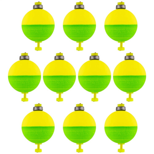 Μικρά Bobber για Ψάρεμα, 10 Pack Snap-On Bobbers Ψαρέματος, EVA Foam Oval Shape Push Buoy, Είδη Ψαρέματος για
