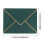 Dark Blue Triangular Envelopes Gold Stamped V-Flap 6.9 inch 2