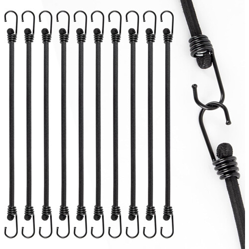 24-inch zware elastische koordhaken, 10-delige set