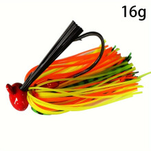 2pc 12g/16g Spinner Fishing Lure, Chatterbait Weedless, Football Jig, Lead Head Jig For Bass, Fishing Tackle