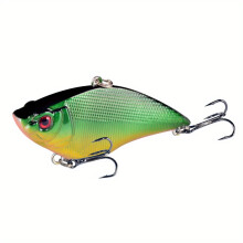 2PC Premium VIB Hard Bait Fishing Lure - 7cm/2.76in, 16g Sinking Crankbait with Rattle for Bass & Pike - Durable ABS Material