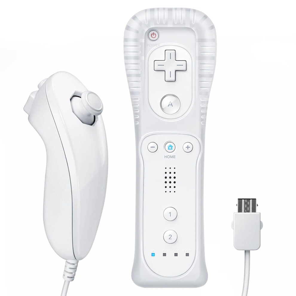 Zouyue Remote & Nunchaku Replacement For Wii/Wii U Â Compatible With Nintendo Wii/Wii U, Includes Silicone Case & Wrist Strap 9418476579578