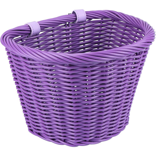 Panier avant pour vélo – Imperméable, style osier, réglable